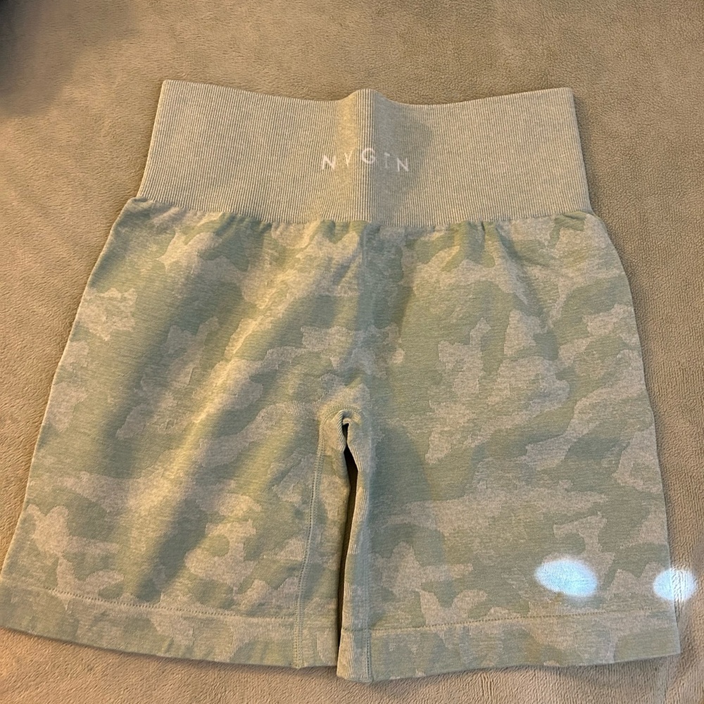 NVGTN green camo shorts